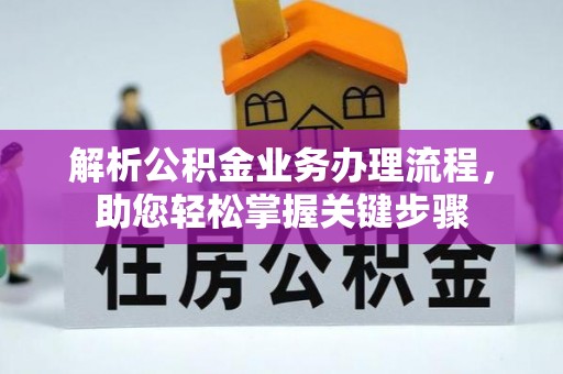 仲巴解析公积金业务办理流程，助您轻松掌握关键步骤